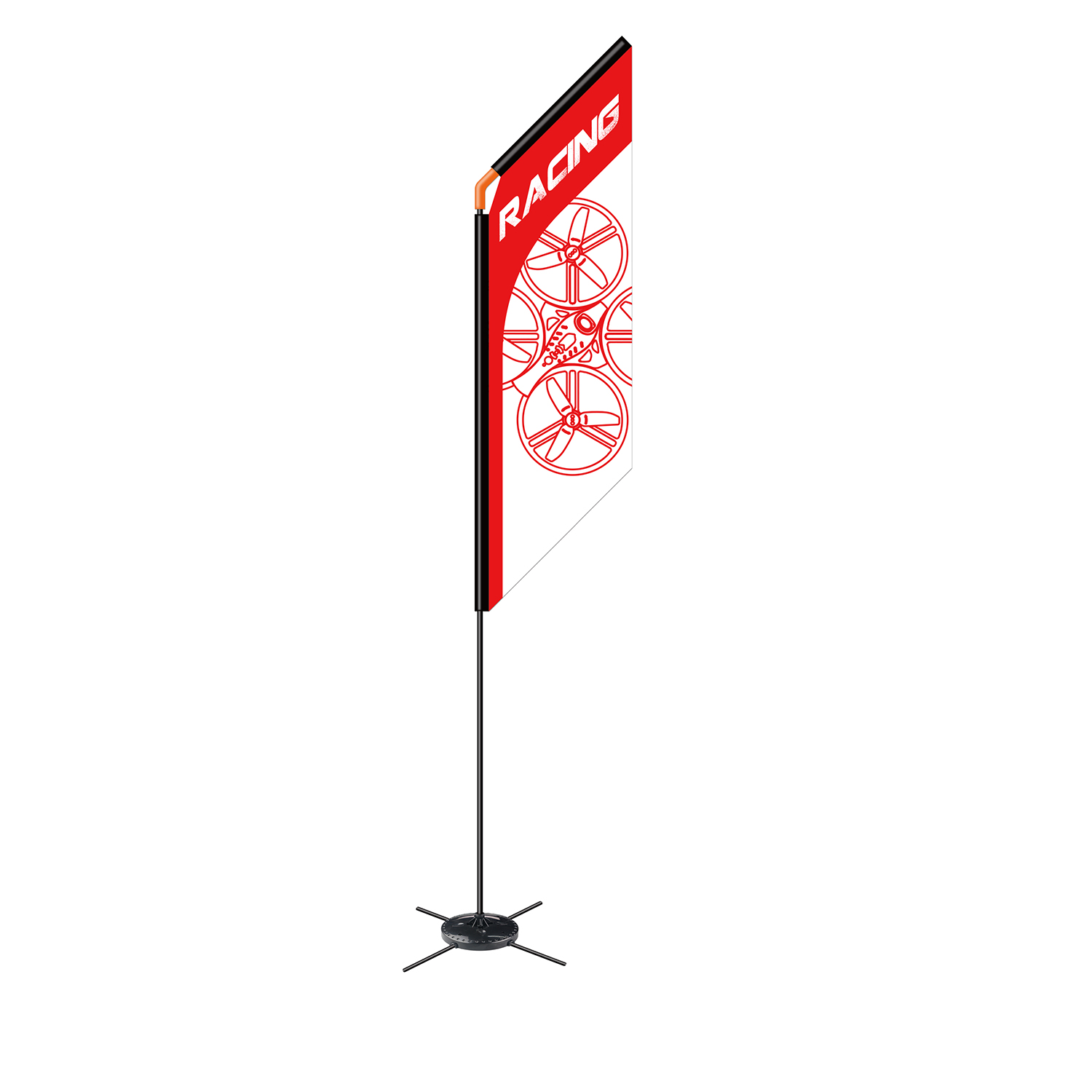 560mm FPV Racer Flag Drone Qua - Drone Racing Flag recension och pris