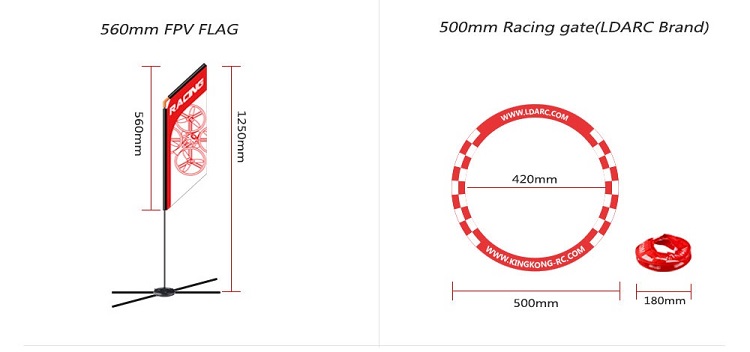 560mm FPV Racer Flag Drone Qua - Drone Racing Flag recension och pris